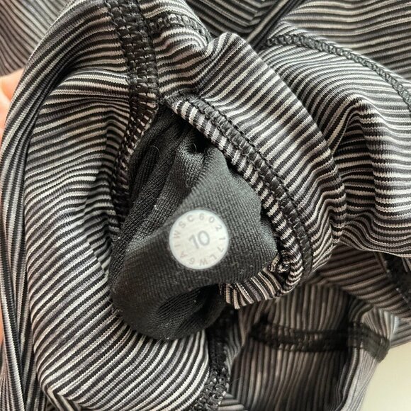 Lululemon Wunder Under Hi-Rise 1/2 Tight Leggings Gray 10 - Picture 4 of 8